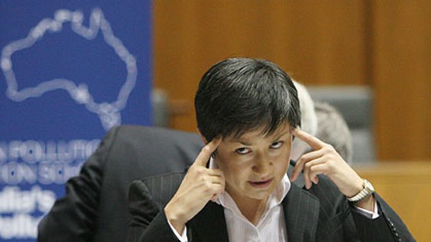 Offended ... Finance Minister Penny Wong.
