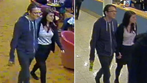 CCTV images show British maths teacher Jeremy Forrest  and missing British teenager Megan Stammers.
