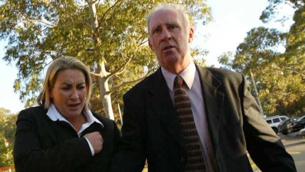 The father and daughter outside Westmead Coroners Court in 2005.