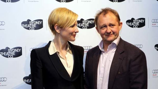 Red carpet ... Cate Blanchett and Andrew Upton at the launch of the Sydney Theatre Company's 2011 season.
