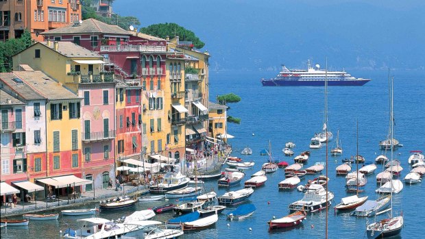 Seadream Yacht Club's luxury mega motor-cruisers will sail into some smaller Mediterranean ports such as Portofino in 2016.