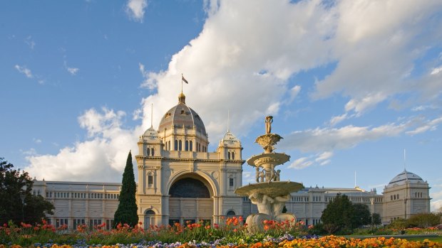 The Royal Exhibition Building and its  gardens were made for the great international exhibitions of 1880 and 1888.