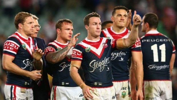 Jimmy's happy: Roosters five-eighth James Maloney is looking forward to facing the Rabbitohs.