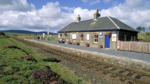 Making tracks: Scotscalder station on the Far North Line.