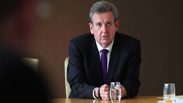 Backtracked on booze ban: Barry O'Farrell.