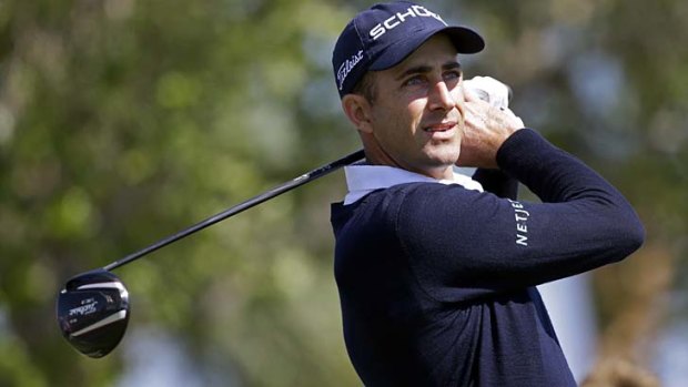 Back in form: Geoff Ogilvy plays a tee shot in the final round of the Honda Classic.