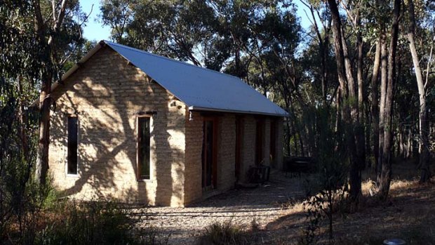 Here to stay ... the solid but elegant villa-style Mud House is set in bushland about four kilometres from Castlemaine.