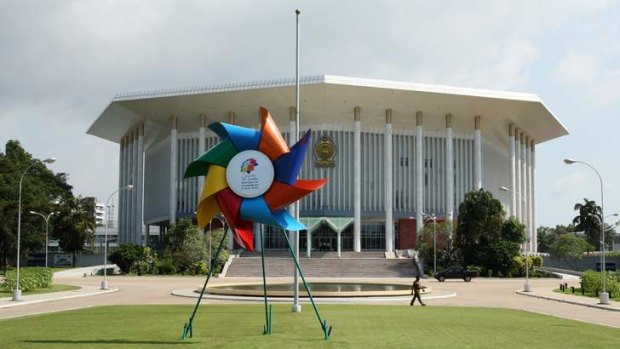 In the spotlight: The Bandaranaike Memorial International Conference Hall is the venue for the Commonwealth Heads of Government Meeting.
