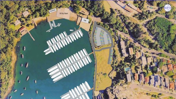 The likely proposal for Berrys Bay.