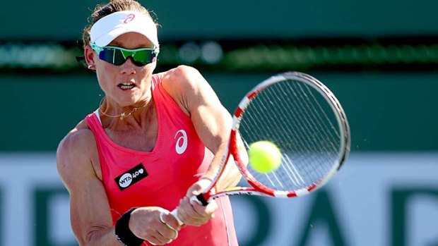 Samantha Stosur is in form at the BNP Paribas Open at Indian Wells.