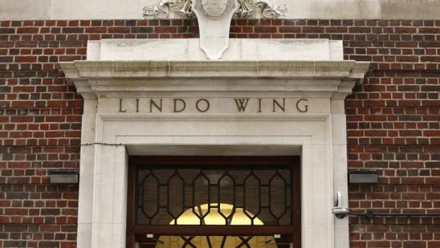 Big arrival: the Lindo Wing of St Mary's Hospital where Catherine, Duchess of Cambridge is due to give birth.