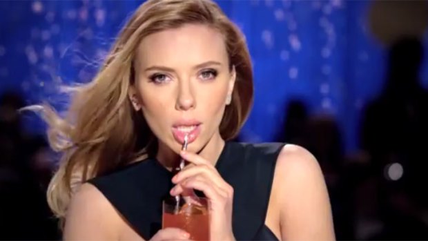 Viral smash: Scarlett Johansson in the banned commercial.