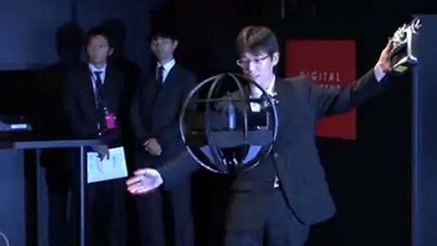 Japan's remote controlled, spherical flying machine.