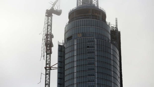 The helicopter crashed after striking a crane mounted on top of one of London's tallest housing developments.