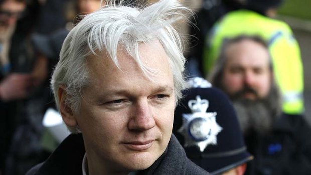 Activist Sven Kamphuis casts himself in the same mould as Julian Assange (pictured).