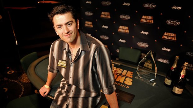 Card-carrying genius? Oliver Speidel beat 658 international and Australian competitors to win the Aussie Millions poker championship.