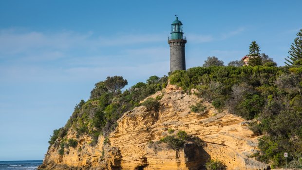 The Queenscliff lighthouse watches over the mouth of Port Phillip Bay.