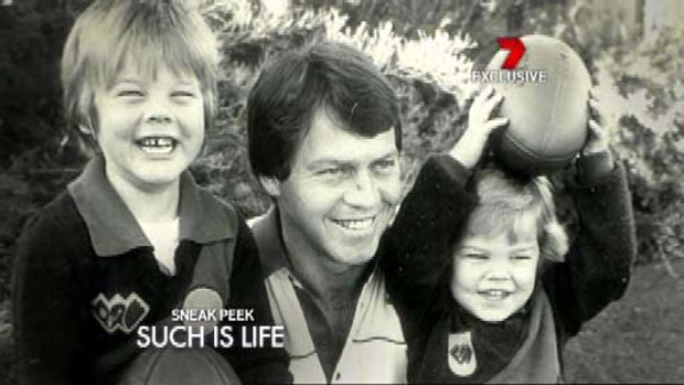 Ben Cousins, left, with father Bryan.