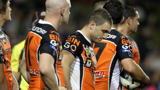 Not much to cheer about: Robbie Farah and the Wests Tigers have toiled all season.