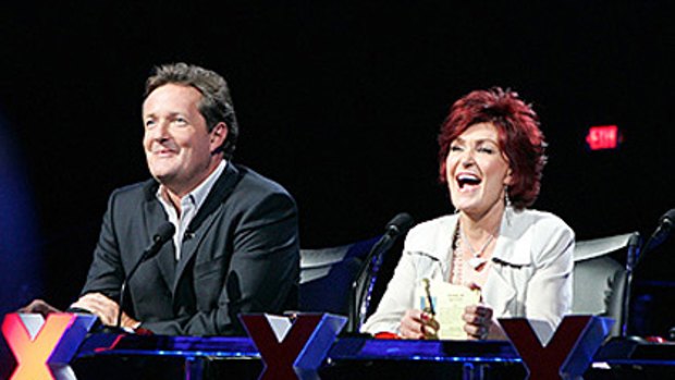 America's Got Talent judges Piers Morgan and Sharon Osborne.