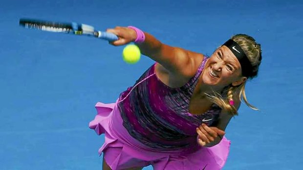 Full scream ahead: Victoria Azarenka is chasing her third Australian Open title.
