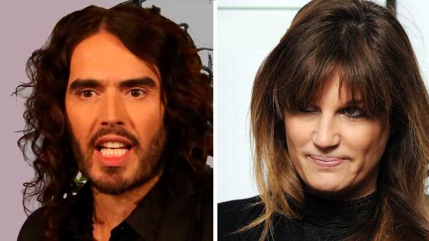 Romance rumours: Russell Brand and Jemima Khan.