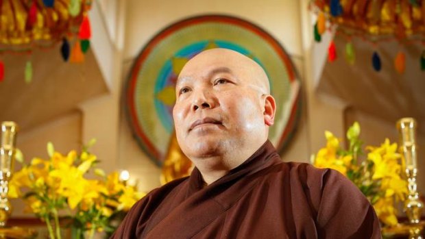 Thich Quang Ba came to Australia in 1983 from Vietnam. In 1984 he started up the Sakyamuni Buddhist Centre in Lyneham which houses refugees in Canberra.