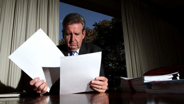 Urged to delay: Premier Barry O'Farrell.
