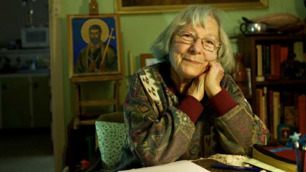 Artist Elizabeth Edwards, at home in Boronia, is giving new voice to Greek scripture.