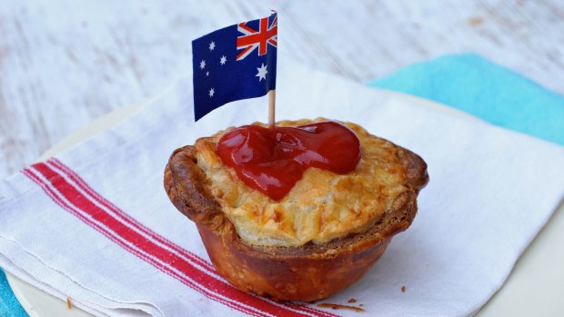Meat pies are an  Australian favourite.