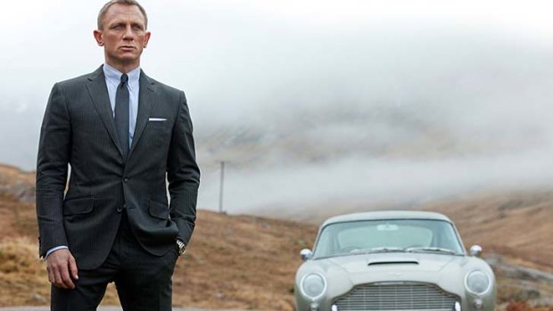 "Bicycles if you were lucky, and Ford Escorts" ... Daniel Craig as James Bond in <i>Skyfall</i>.