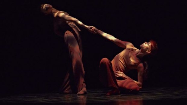 Sylvie Guillem (right) and Emanuela Montanari perform <i>Here and After</i>.