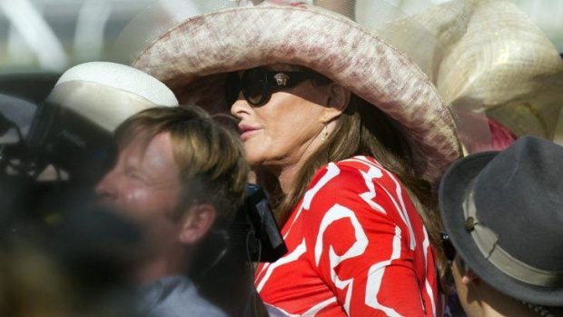 Caitlyn Jenner at the races in California this week. 