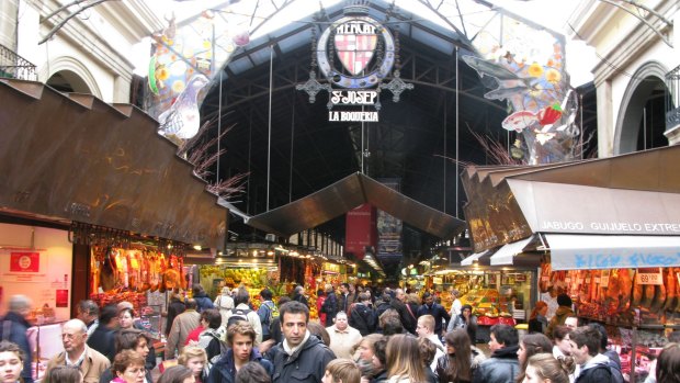 利市场在巴塞罗那。