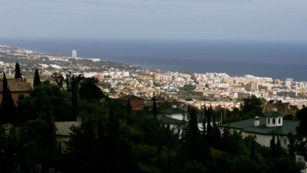 The hills of Marbella, Spain, where the women were allegedly kept in a luxury villa.