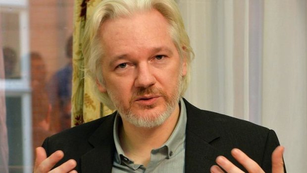 Public interest: Julian Assange defends release of Sony hack archive as showing 'the inner workings of an influential multinational corporation'.