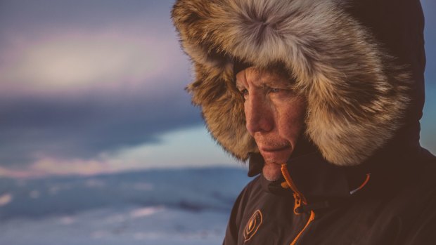 Geoff Wilson and Simon Goodburn battled freezing temperatures and howling winds in their journey.