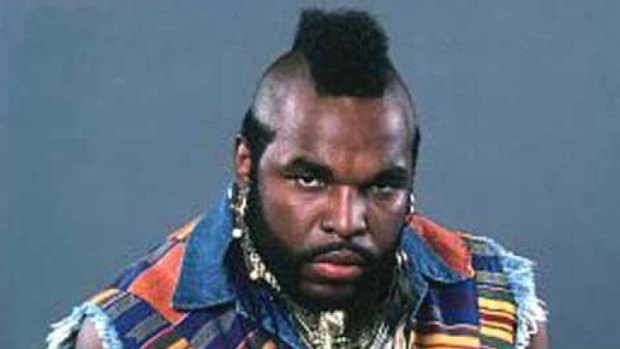 Are you going to tell him? Mr T and his idiosyncratic locks.