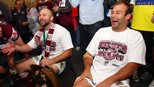 Watertight contracts ... Glenn (left) and Brett Stewart say they have no plans to leave Manly.