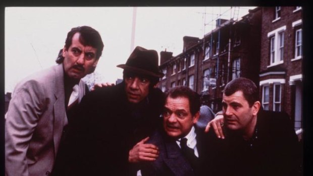 Saucy old git: Del Boy and the gang in Only Fools and Horses. 