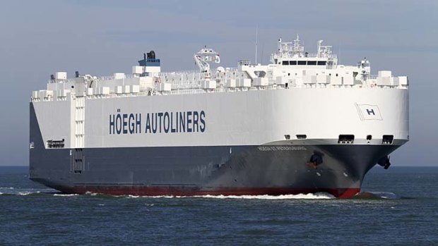 Norwegian car carrier Hoegh St Petersburg reached the search area on Thursday night.
