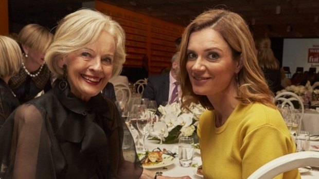 Dame Quentin Bryce and Julia Baird at Women of the Future dinner. 