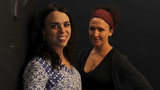 Raw energy: (From left) director Leticia Caceres and Blazey Best, who plays the household cook Christine.
