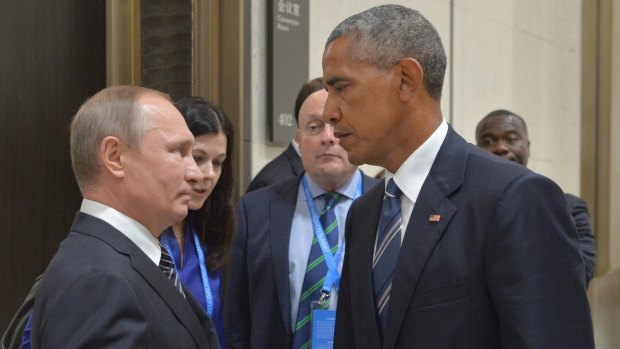 Vladimir Putin and Barack Obama face-to-face at the at G20 in September.