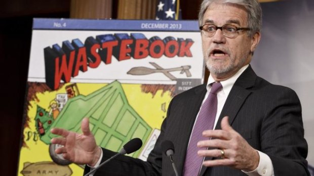Senator Tom Coburn outlines his annual Wastebook in Washington.