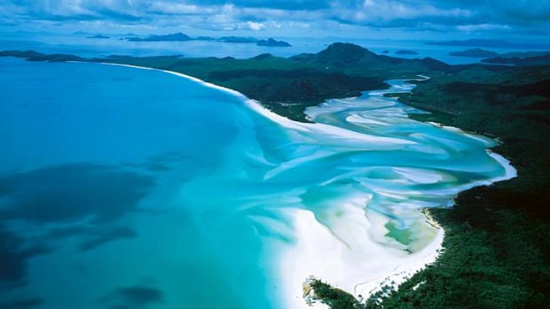 Whitehaven Beach on Whitsunday Island ... rated Australia's best.