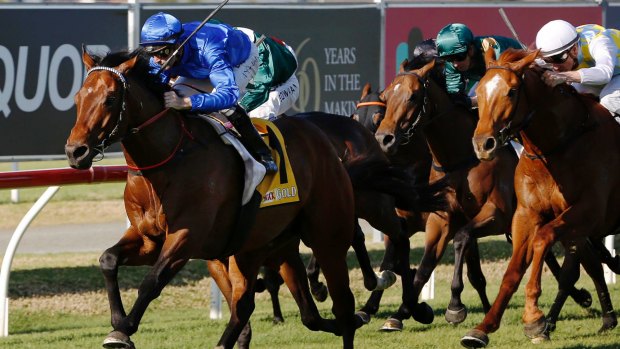 Sharper: Astoria wins the Spring Stakes at Newcastle.