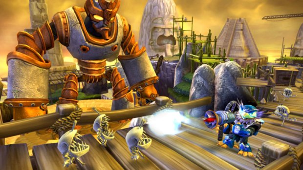 Skylanders Giants is another clever fusion of toys and videogames.
