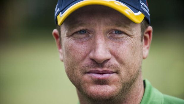 Standing tall: Brad Haddin, whose daughter Mia is receiving treatment for cancer.