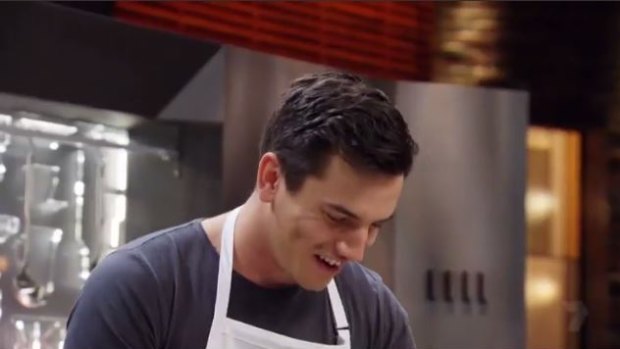Josh finds Amy's curry paste barbs hilarious as the pair try to redeem themselves in the MKR kitchen.